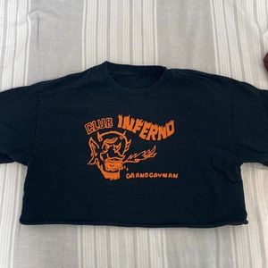 Brandy Melville Club Inferno Crop Top